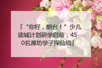 “你好，烟台！”少儿读城计划研学启幕，450名潍坊学子探仙境