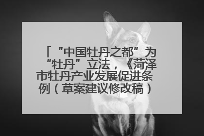 “中国牡丹之都”为“牡丹”立法，《菏泽市牡丹产业发展促进条例（草案建议修改稿）》公开征求意见