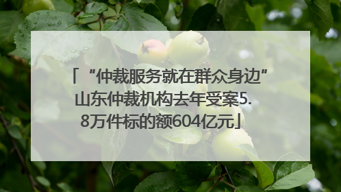 “仲裁服务就在群众身边” 山东仲裁机构去年受案5.8万件标的额604亿元
