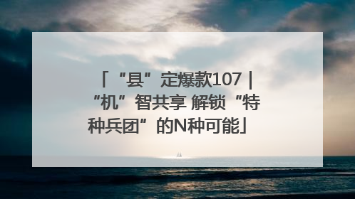 “县”定爆款107｜“机”智共享 解锁“特种兵团”的N种可能