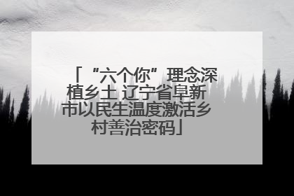“六个你”理念深植乡土 辽宁省阜新市以民生温度激活乡村善治密码
