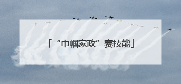 “巾帼家政”赛技能