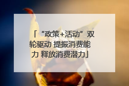 “政策+活动”双轮驱动 提振消费能力 释放消费潜力