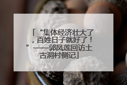 “集体经济壮大了，百姓日子就好了！”——郭凤莲回访土古洞村侧记