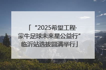 “2025希望工程·蒙牛足球未来星公益行”临沂站选拔圆满举行