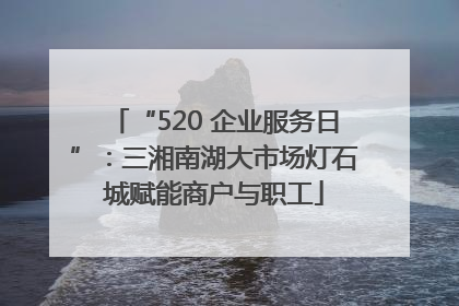 “520 企业服务日”：三湘南湖大市场灯石城赋能商户与职工