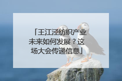 王江泾纺织产业未来如何发展？这场大会传递信息