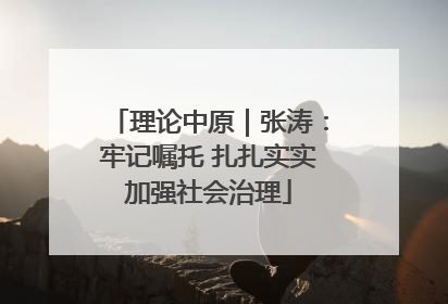 理论中原｜张涛：牢记嘱托 扎扎实实加强社会治理