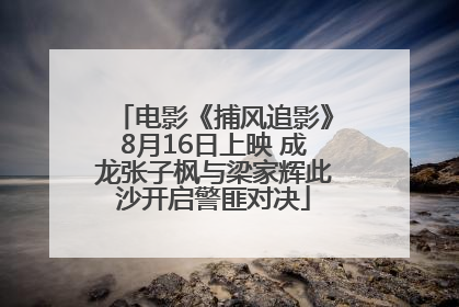 电影《捕风追影》8月16日上映 成龙张子枫与梁家辉此沙开启警匪对决