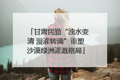 甘肃民勤“浊水变清 漫灌转滴”重塑沙漠绿洲灌溉格局