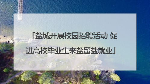盐城开展校园招聘活动 促进高校毕业生来盐留盐就业