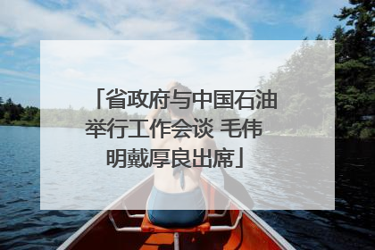 省政府与中国石油举行工作会谈 毛伟明戴厚良出席