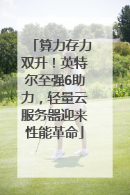 算力存力双升！英特尔至强6助力，轻量云服务器迎来性能革命
