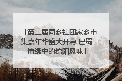 第三届同乡社团家乡市集嘉年华盛大开幕 巴蜀情缘中的绵阳风味
