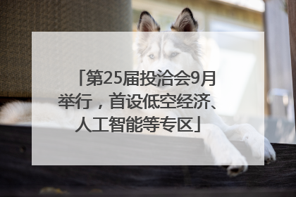 第25届投洽会9月举行，首设低空经济、人工智能等专区