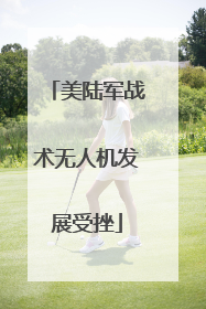 美陆军战术无人机发展受挫