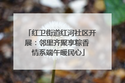 红卫街道红河社区开展：邻里齐聚享粽香 情系端午暖民心