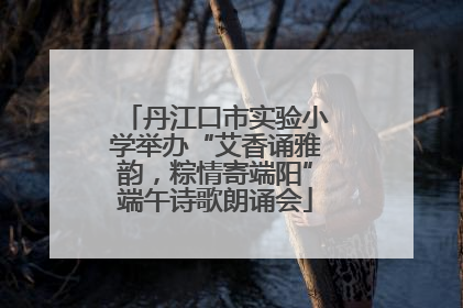 丹江口市实验小学举办“艾香诵雅韵，粽情寄端阳”端午诗歌朗诵会