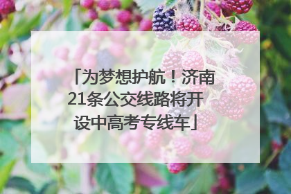 为梦想护航！济南21条公交线路将开设中高考专线车