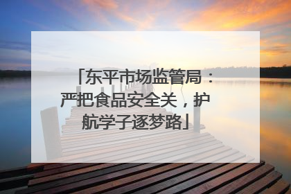 东平市场监管局：严把食品安全关，护航学子逐梦路