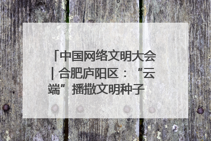 中国网络文明大会｜合肥庐阳区：“云端”播撒文明种子 共建清朗网络空间