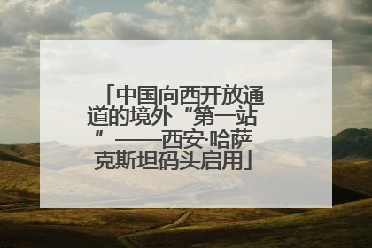 中国向西开放通道的境外“第一站”——西安·哈萨克斯坦码头启用