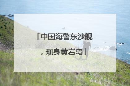 中国海警东沙舰，现身黄岩岛
