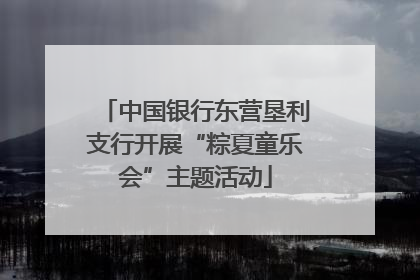 中国银行东营垦利支行开展“粽夏童乐会”主题活动