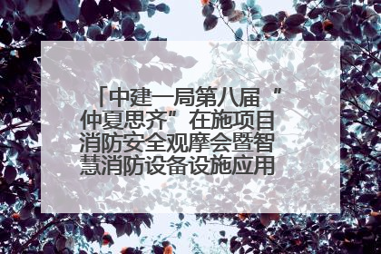 中建一局第八届“仲夏思齐”在施项目消防安全观摩会暨智慧消防设备设施应用交流会成功举办