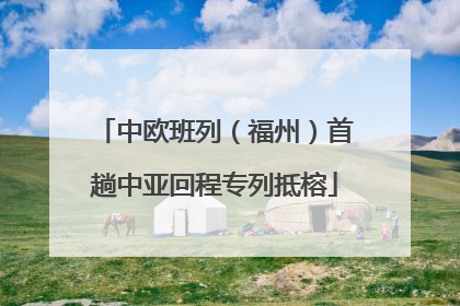 中欧班列（福州）首趟中亚回程专列抵榕
