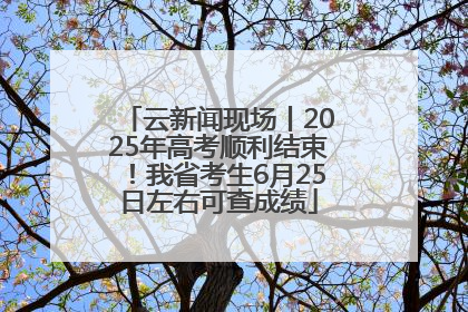 云新闻现场丨2025年高考顺利结束！我省考生6月25日左右可查成绩