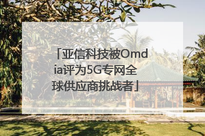 亚信科技被Omdia评为5G专网全球供应商挑战者