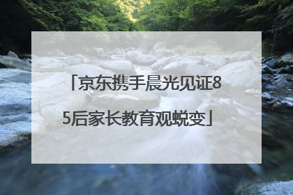 京东携手晨光见证85后家长教育观蜕变