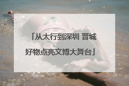 从太行到深圳 晋城好物点亮文博大舞台