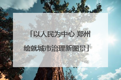 以人民为中心 郑州绘就城市治理新图景