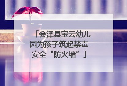 会泽县宝云幼儿园为孩子筑起禁毒安全“防火墙”