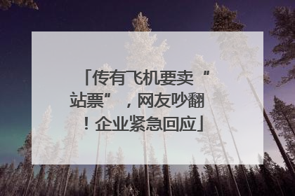 传有飞机要卖“站票”，网友吵翻！企业紧急回应