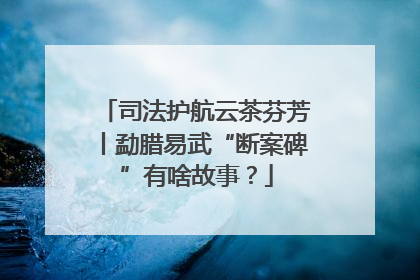司法护航云茶芬芳丨勐腊易武“断案碑”有啥故事？