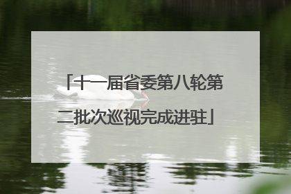 十一届省委第八轮第二批次巡视完成进驻