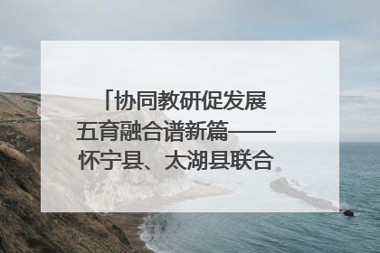 协同教研促发展 五育融合谱新篇——怀宁县、太湖县联合教研活动在月山镇中心学校成功举办