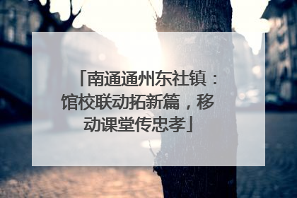 南通通州东社镇：馆校联动拓新篇，移动课堂传忠孝