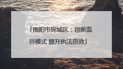 南阳市宛城区：创新监督模式 提升执法质效