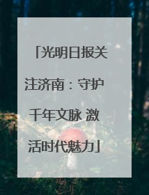 光明日报关注济南：守护千年文脉 激活时代魅力