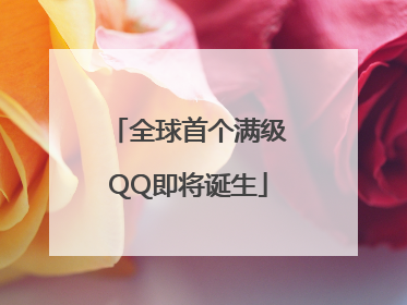 全球首个满级QQ即将诞生