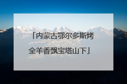 内蒙古鄂尔多斯烤全羊香飘宝塔山下