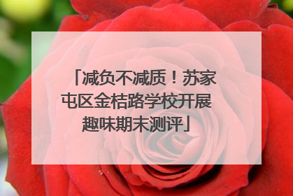 减负不减质！苏家屯区金桔路学校开展趣味期末测评
