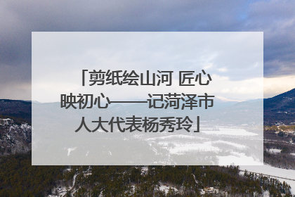 剪纸绘山河 匠心映初心——记菏泽市人大代表杨秀玲