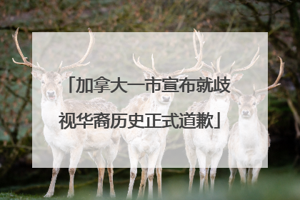 加拿大一市宣布就歧视华裔历史正式道歉