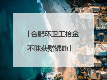 合肥环卫工拾金不昧获赠锦旗