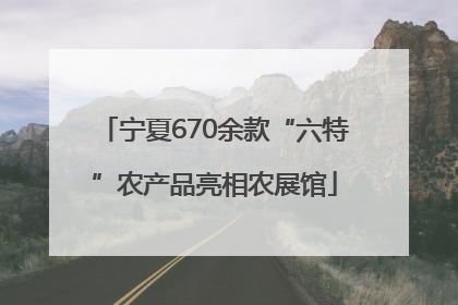 宁夏670余款“六特”农产品亮相农展馆